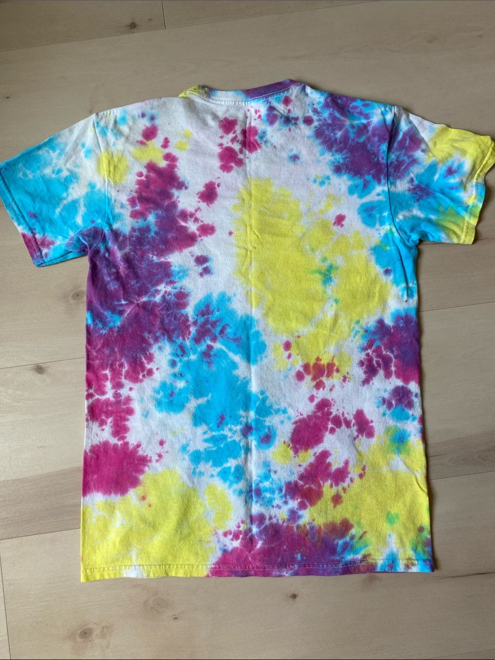Liquid Blue ✨ Vintage Tie-Dye Mushroom Graphic Tee - Multicolor size Small - Picture 5 of 5